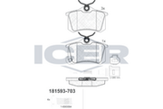 Brake Pad Rear Axle Vw Icer