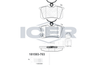 Brake Pad Rear Axle Vw Icer