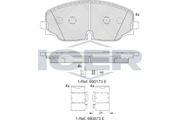 Brake Pad Front Axle Vw Icer