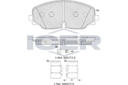 Brake Pad Front Axle Vw Icer