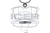 Brake Pad Rear Axle Renault Icer