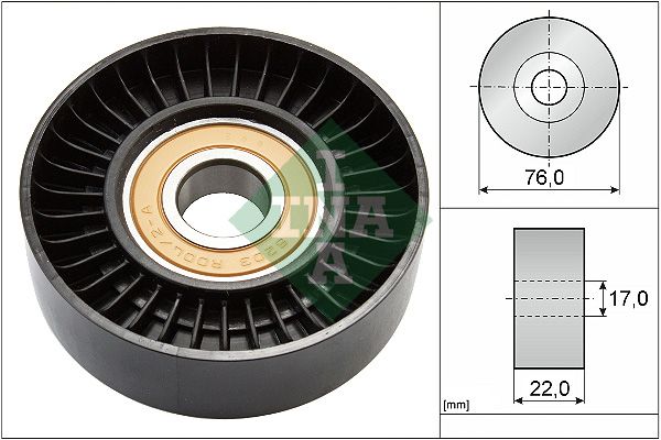 Tensioner Pulley, V-ribbed belt (Belt Drive)