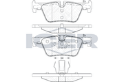 Rear - Brake Pad - Icer Bmw 1 (F20) 116
