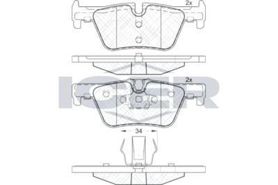 Brake Pad Set, disc brake (Braking System)