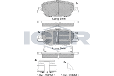 Brake Pad Set HONDA