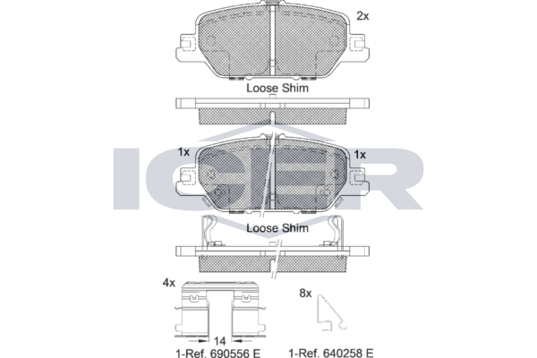 Brake Pad Set HONDA