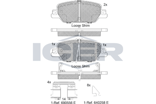 Brake Pad Set HONDA