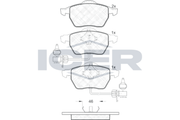 Brake Pad Front Axle Vw Icer