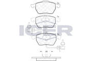 Brake Pad Front Axle Vw Icer
