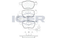 Brake Pad Front Axle Vw Icer