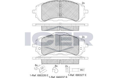 Brake pad, origin Spain