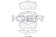 Front - Brake Pad - Icer Mercedes-Benz C