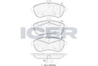 Front - Brake Pad - Icer Mercedes-Benz C