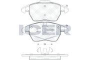 Brake Pad Set Front Icer Vw Polo