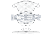 Brake Pad Set Front Icer Vw Polo