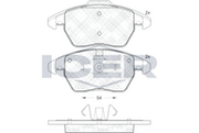 Brake Pad Set Front Icer Vw Polo