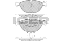 Front - Brake Pad - Icer Bmw 5 (F10) 520