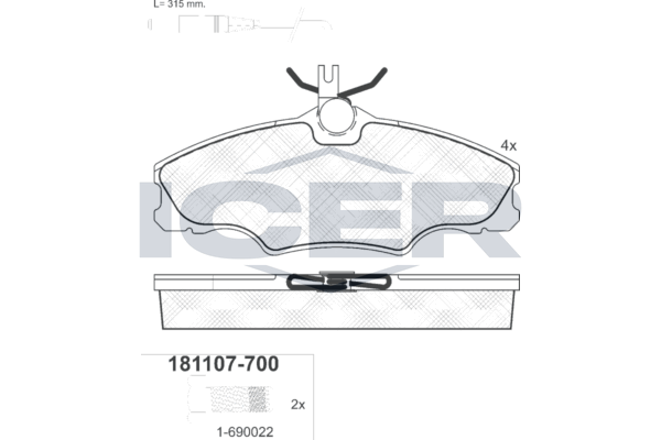 Brake pad, origin Spain