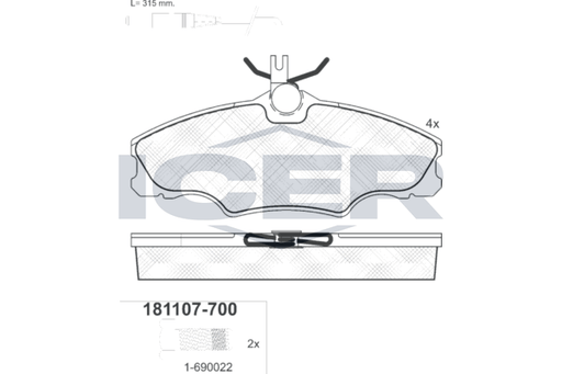Brake pad, origin Spain