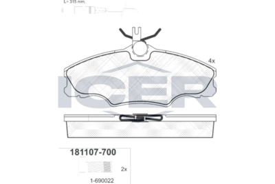 Brake pad, origin Spain