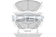 Brake Pad Set Front Icer Mazda 3