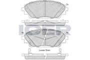Brake Pad Set Front Icer Mazda 3