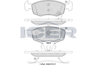 Front - Brake Pad - Icer Opel Corsa E (X