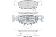 Front - Brake Pad - Icer Opel Corsa E (X