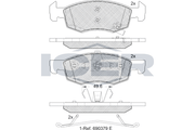 Front - Brake Pad - Icer Opel Corsa E (X