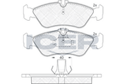 Brake Pad Set, disc brake (Braking System)