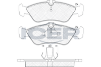 Brake Pad Set, disc brake (Braking System)