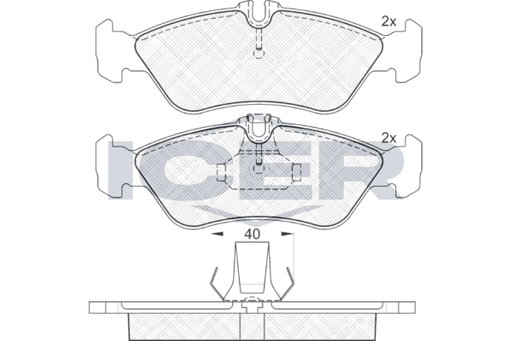 Brake Pad Set, disc brake (Braking System)
