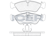 Brake Pad Set, disc brake (Braking System)