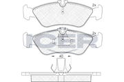 Brake Pad Set, disc brake (Braking System)