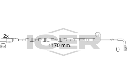 Warning Contact, brake pad wear (Braking System)