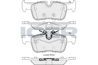 Brake Pad Set Rear Icer Bmw X1