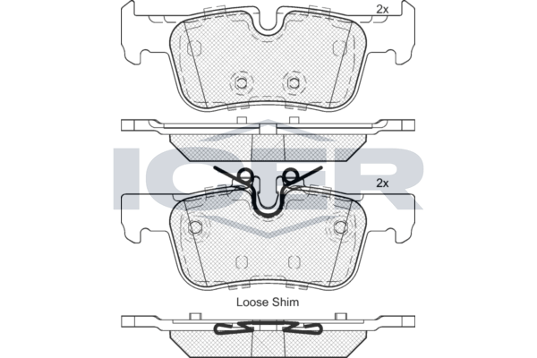 Brake Pad Set Rear Icer Bmw X1