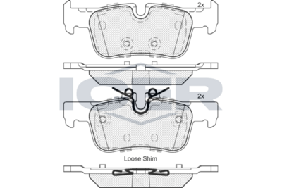 Brake Pad Set Rear Icer Bmw X1