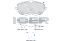 Brake Pad Set Rear Icer Vw Amarok