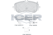 Brake Pad Set Rear Icer Vw Amarok