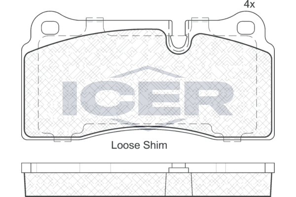 Brake Pad Rear Axle Bmw Icer