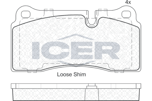 Brake Pad Rear Axle Bmw Icer