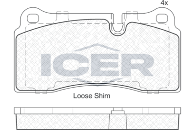 Brake Pad Rear Axle Bmw Icer