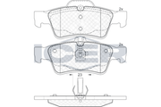 Rear - Brake Pad - Icer Mercedes-Benz Cl