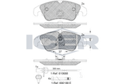 Brake Pad Set Front Icer Audi A6