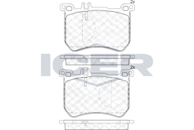 Brake Pad Set ICER