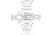 Brake Pad Set  VW