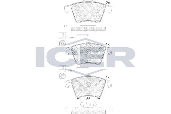 Brake Pad Set  VW