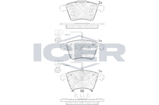 Brake Pad Set  VW