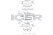 Brake Pad Set  VW